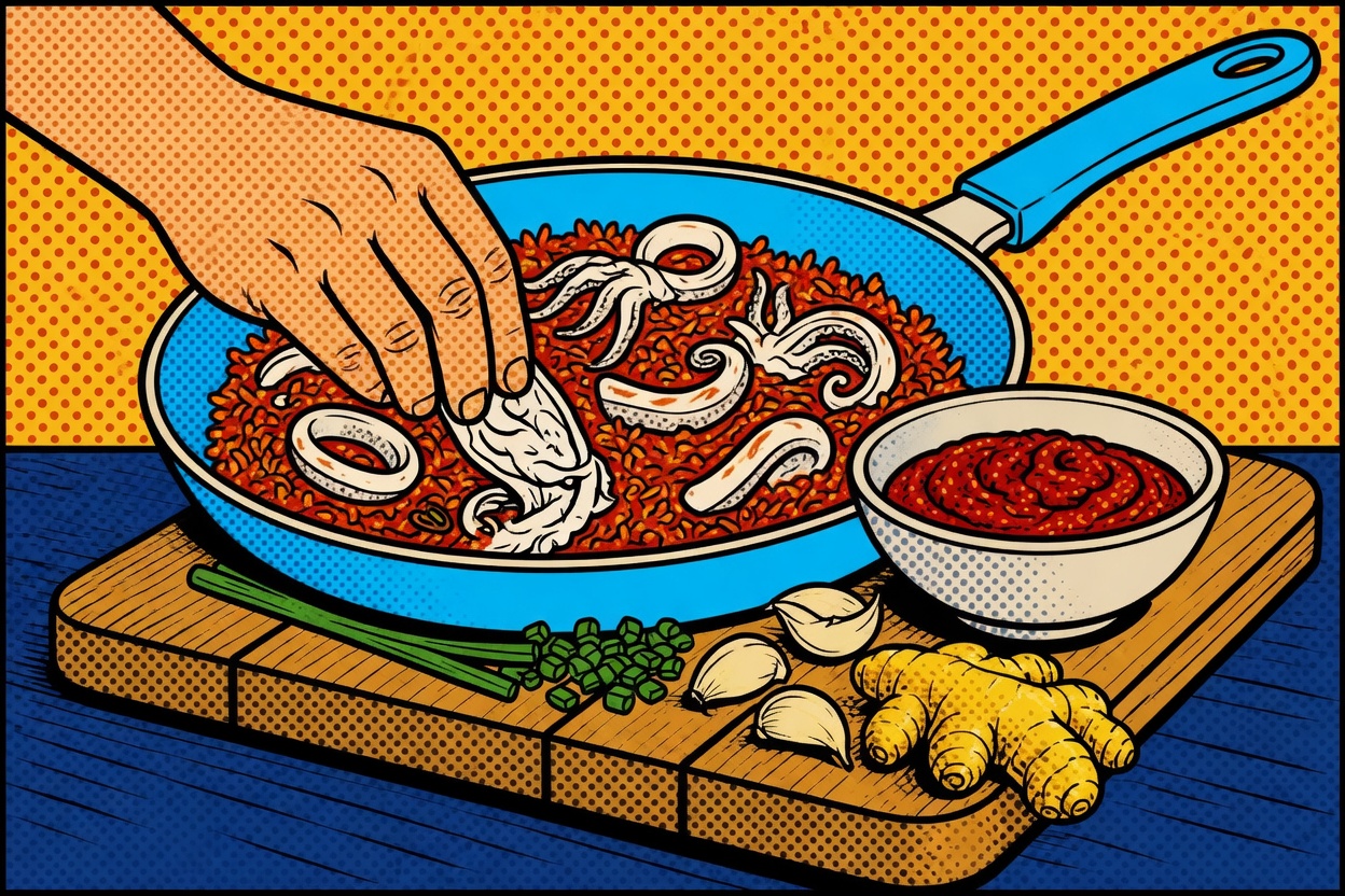 Ojingeo Bokkeumbap — Squid Fried Rice